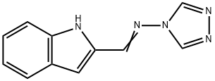 4H-1,2,4-Triazol-4-amine, N-(1H-indol-2-ylmethylene)- Structure