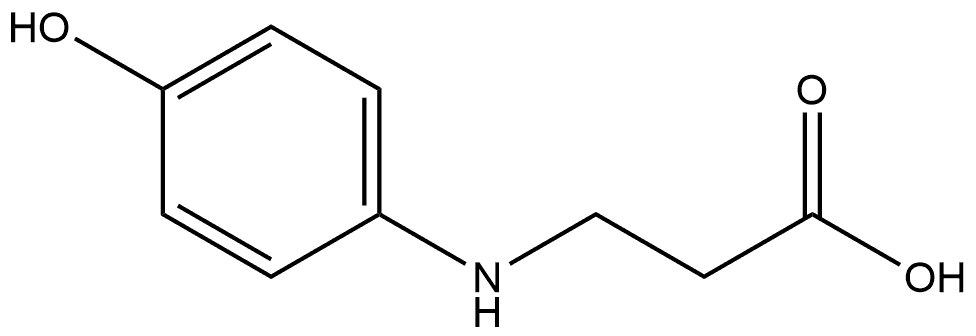 β-Alanine, N-(4-hydroxyphenyl)- 구조식 이미지