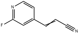 2-Propenenitrile,3-(2-fluoro-4-pyridinyl)-(9CI) 구조식 이미지