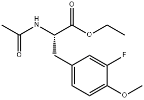 Tyrosine, N-acetyl-3-fluoro-O-methyl-, ethyl ester 구조식 이미지