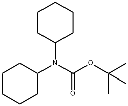 Carbamic acid, N,N-dicyclohexyl-, 1,1-dimethylethyl ester Structure