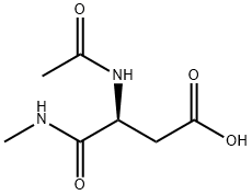 Butanoic acid, 3-(acetylamino)-4-(methylamino)-4-oxo-, (3S)- Structure