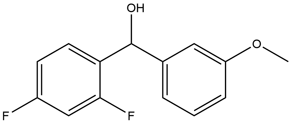 2,4-Difluoro-α-(3-methoxyphenyl)benzenemethanol 구조식 이미지