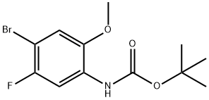 Carbamic acid, (4-bromo-5-fluoro-2-methoxyphenyl)-, 1,1-dimethylethyl ester (9CI) Structure