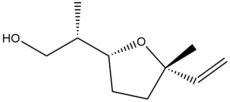 (βS,2R,5S)-β,5-Dimethyl-5β-vinyltetrahydrofuran-2β-ethanol 구조식 이미지
