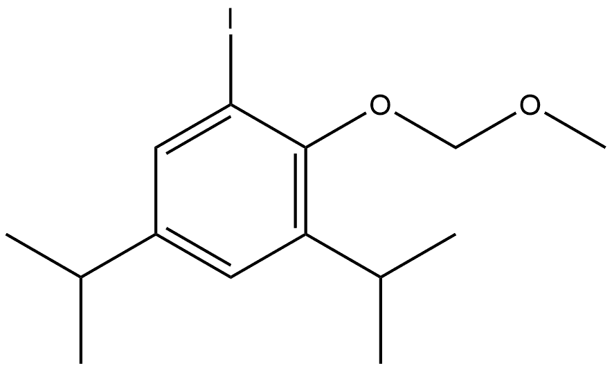 1-iodo-2-(methoxymethoxy)-3,5-bis(1-methylethyl)-benzene Structure