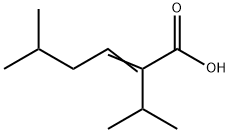 2-Hexenoic acid, 5-methyl-2-(1-methylethyl)- Structure