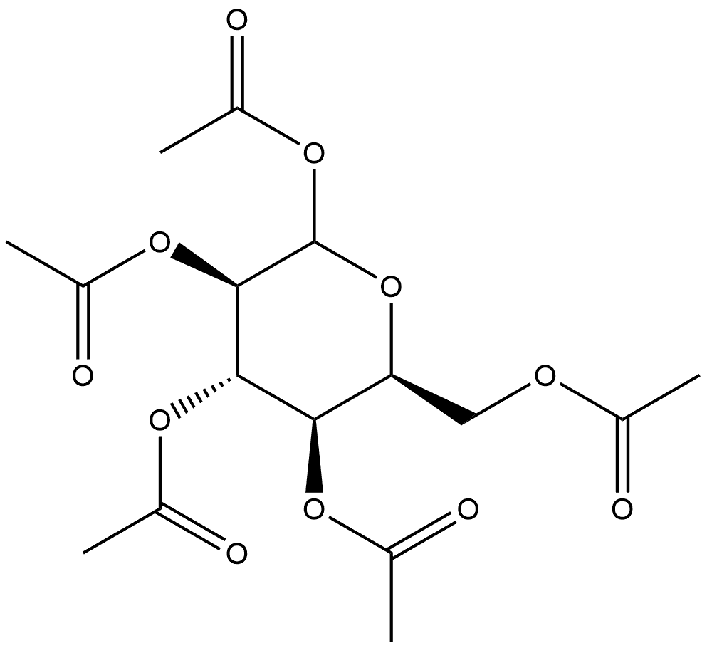 1,2,3,4,6-Penta-O-acetyl-L-idopyranose Structure