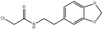 N-(2-(BENZO[D][1,3]DIOXOL-5-YL)ETHYL)-2-CHLOROACETAMIDE Structure