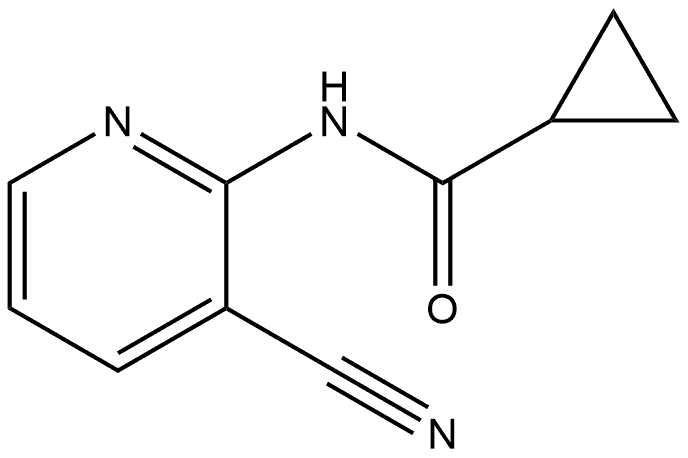 N-(3-Cyano-2-pyridinyl)cyclopropanecarboxamide Structure