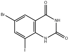 6-bromo-8-iodo-1,2,3,4-tetrahydroquinazoline-2,4-dione Structure