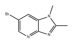 1H-Imidazo[4,5-b]pyridine, 6-bromo-1,2-dimethyl- 구조식 이미지