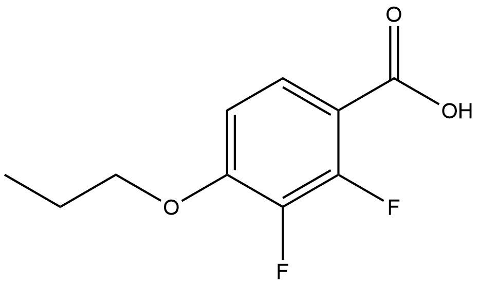 2,3-Difluoro-4-propoxybenzoic acid Structure