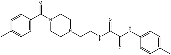 N~1~-{2-[4-(4-methylbenzoyl)-1-piperazinyl]ethyl}-N~2~-(4-methylphenyl)ethanediamide 구조식 이미지