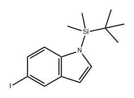 1H-Indole, 1-[(1,1-dimethylethyl)dimethylsilyl]-5-iodo- Structure