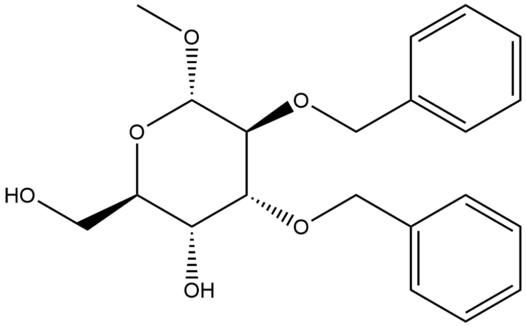 α-D-Altropyranoside, methyl 2,3-bis-O-(phenylmethyl)- Structure