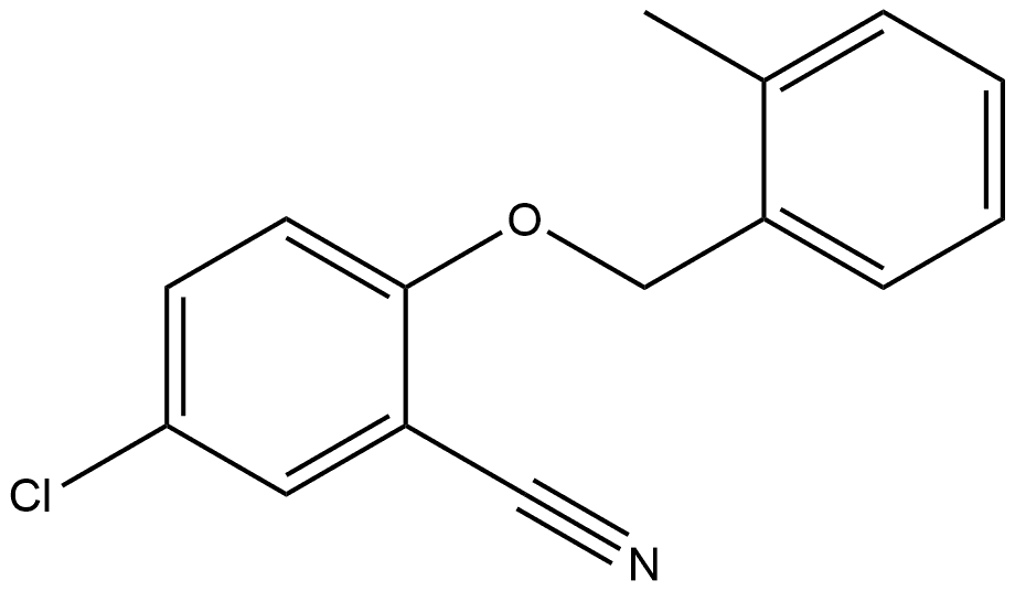 5-Chloro-2-[(2-methylphenyl)methoxy]benzonitrile Structure