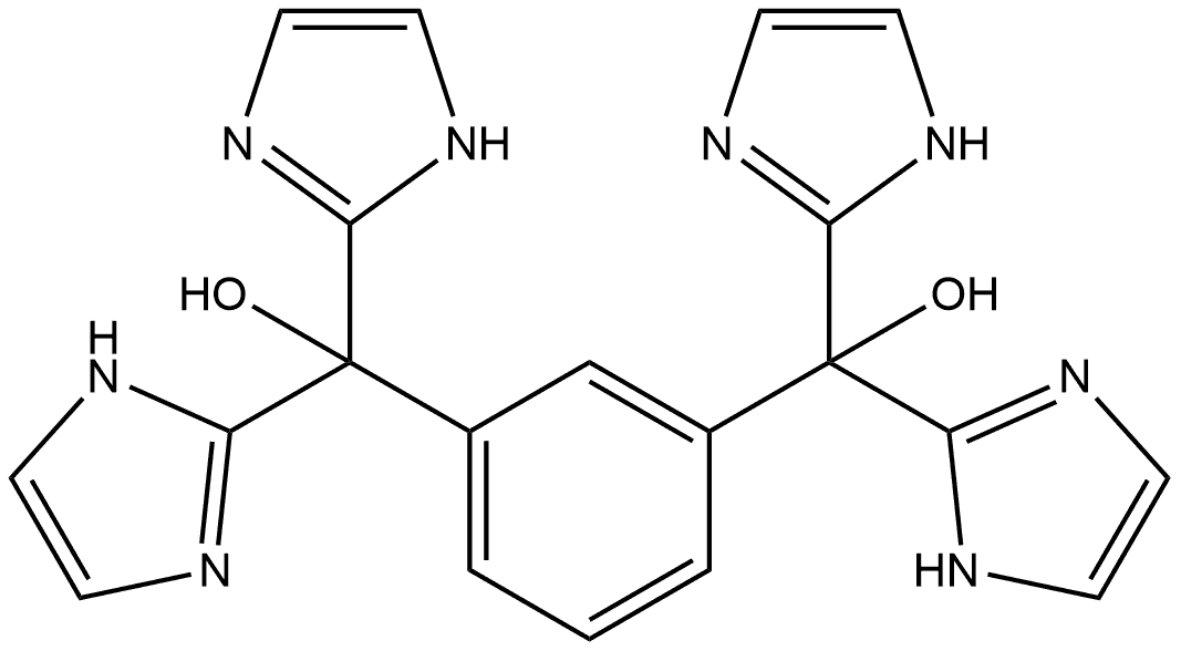 1,3-Benzenedimethanol, α,α,α',α'-tetra-1H-imidazol-2-yl- (9CI) Structure