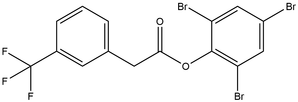 2,4,6-Tribromophenyl 3-(trifluoromethyl)benzeneacetate Structure