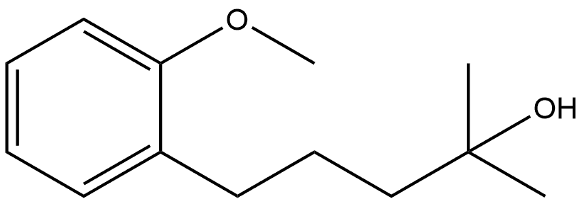 Benzenebutanol, 2-methoxy-α,α-dimethyl- 구조식 이미지