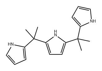 1H-Pyrrole, 2,5-bis[1-methyl-1-(1H-pyrrol-2-yl)ethyl]- 구조식 이미지