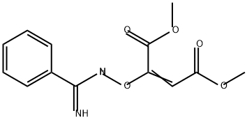 2-Butenedioic acid, 2-[[(iminophenylmethyl)amino]oxy]-, 1,4-dimethyl ester Structure