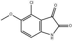 1H-Indole-2,3-dione, 4-chloro-5-methoxy- Structure
