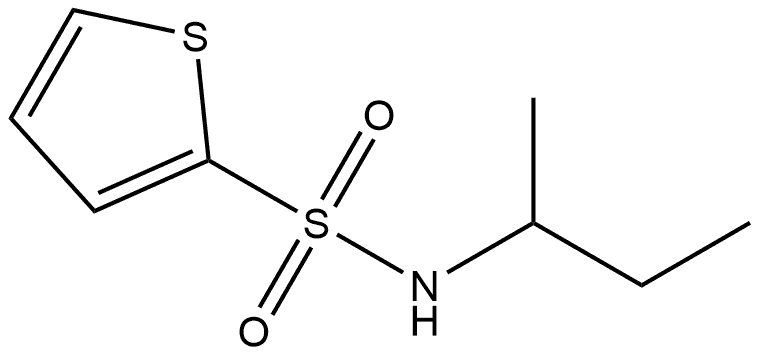 N-(1-Methylpropyl)-2-thiophenesulfonamide Structure