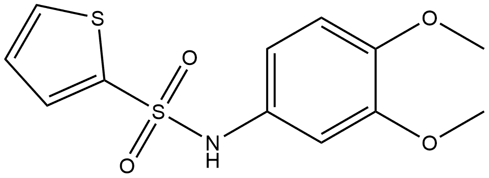 N-(3,4-Dimethoxyphenyl)-2-thiophenesulfonamide Structure