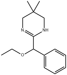 3,4,5,6-테트라하이드로-5,5-디메틸-2-(α-에톡시벤질)피리미딘 구조식 이미지