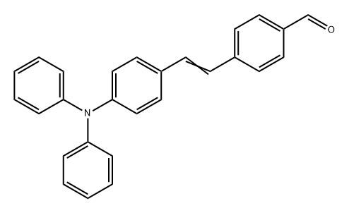 Benzaldehyde, 4-[2-[4-(diphenylamino)phenyl]ethenyl]- 구조식 이미지