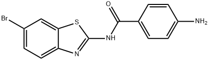 Benzamide, 4-amino-N-(6-bromo-2-benzothiazolyl)- Structure