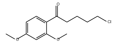 1-Pentanone, 5-chloro-1-(2,4-dimethoxyphenyl)- Structure