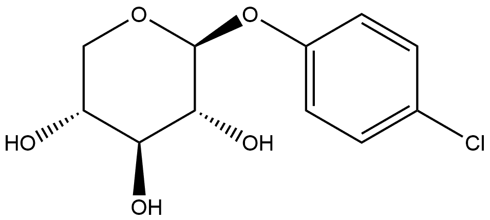 β-D-Xylopyranoside, 4-chlorophenyl Structure