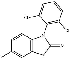 2H-Indol-2-one, 1-(2,6-dichlorophenyl)-1,3-dihydro-5-methyl- Structure