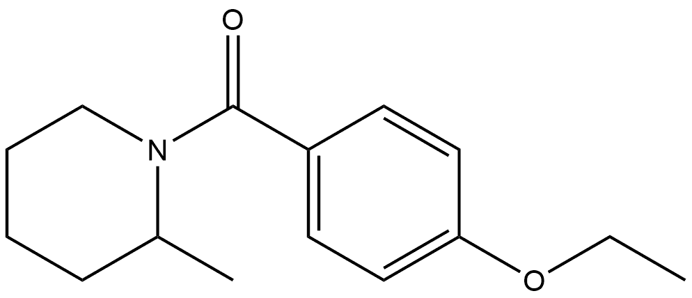 (4-Ethoxyphenyl)(2-methyl-1-piperidinyl)methanone Structure