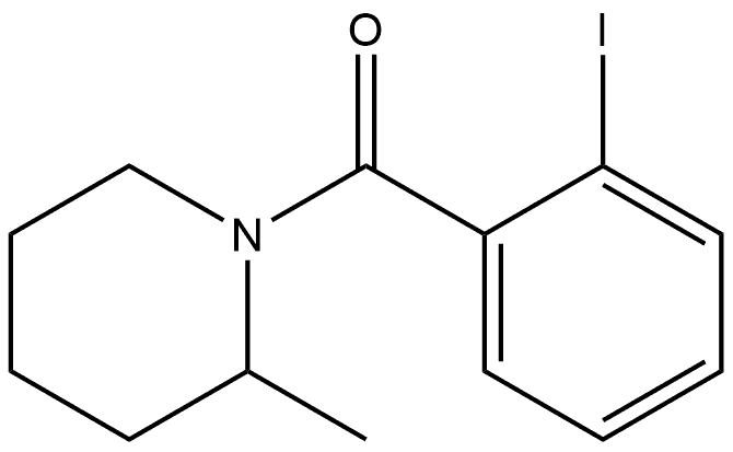 (2-Iodophenyl)(2-methyl-1-piperidinyl)methanone Structure