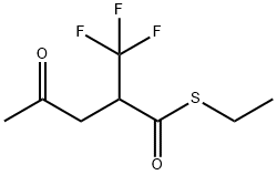 Pentanethioic acid, 4-oxo-2-(trifluoromethyl)-, S-ethyl ester Structure