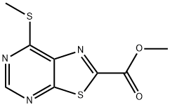 Methyl 7-(methylthio)thiazolo[5,4-d]pyrimidine-2-carboxylate Structure