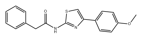 Benzeneacetamide, N-[4-(4-methoxyphenyl)-2-thiazolyl]- Structure