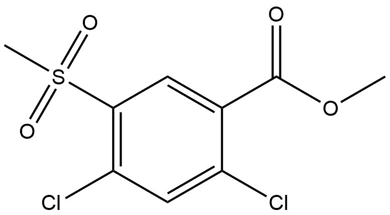 Methyl 2,4-dichloro-5-(methylsulfonyl)benzoate Structure