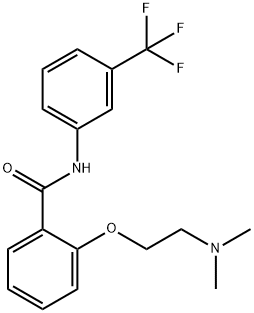 Benzamide, 2-[2-(dimethylamino)ethoxy]-N-[3-(trifluoromethyl)phenyl]- Structure