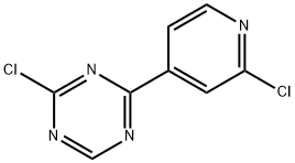 1,3,5-Triazine, 2-chloro-4-(2-chloro-4-pyridinyl)- Structure
