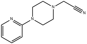 1-Piperazineacetonitrile, 4-(2-pyridinyl)- Structure