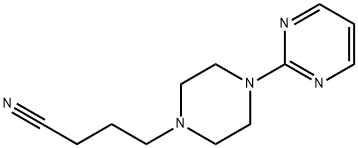 1-Piperazinebutanenitrile, 4-(2-pyrimidinyl)- Structure