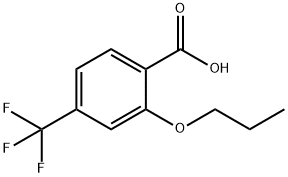 2-Propoxy-4-(trifluoromethyl)benzoic acid Structure
