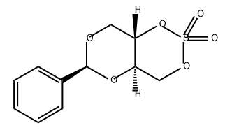 4H,8H-[1,3]Dioxino[5,4-d]-1,3,2-dioxathiin, dihydro-6-phenyl-, 2,2-dioxide, (4aR,6S,8aS)- Structure