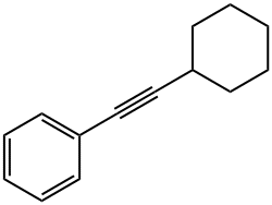 Benzene, (2-cyclohexylethynyl)- Structure