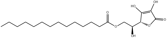 L-Ascorbic acid, 6-tetradecanoate 구조식 이미지