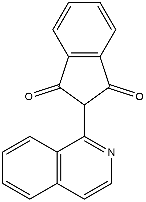 2-(1-Isoquinolinyl)-1H-indene-1,3(2H)-dione Structure